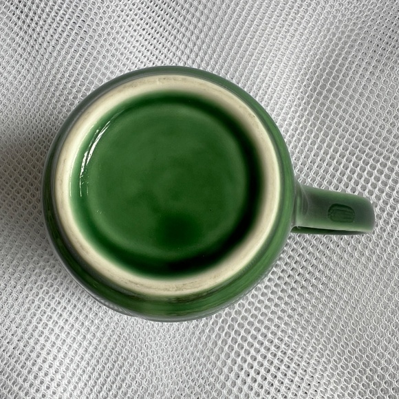 Starbucks Coffee Mug Green Glaze Raised Siren Mermaid Vintage 4 1/2" Tall 16 ozs - Picture 6 of 6